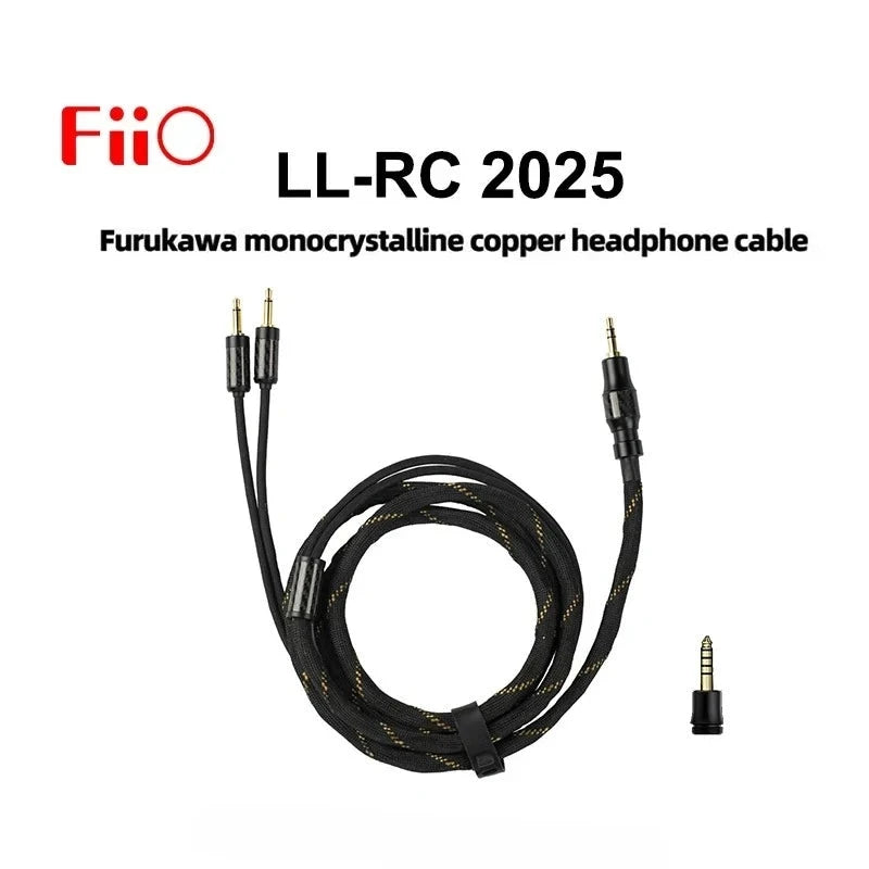 FiiO LL-RC 2025 Furukawa Monocrystalline Copper 4.4mm Male to Dual 3.5mm Male Headphone Cable FiiO