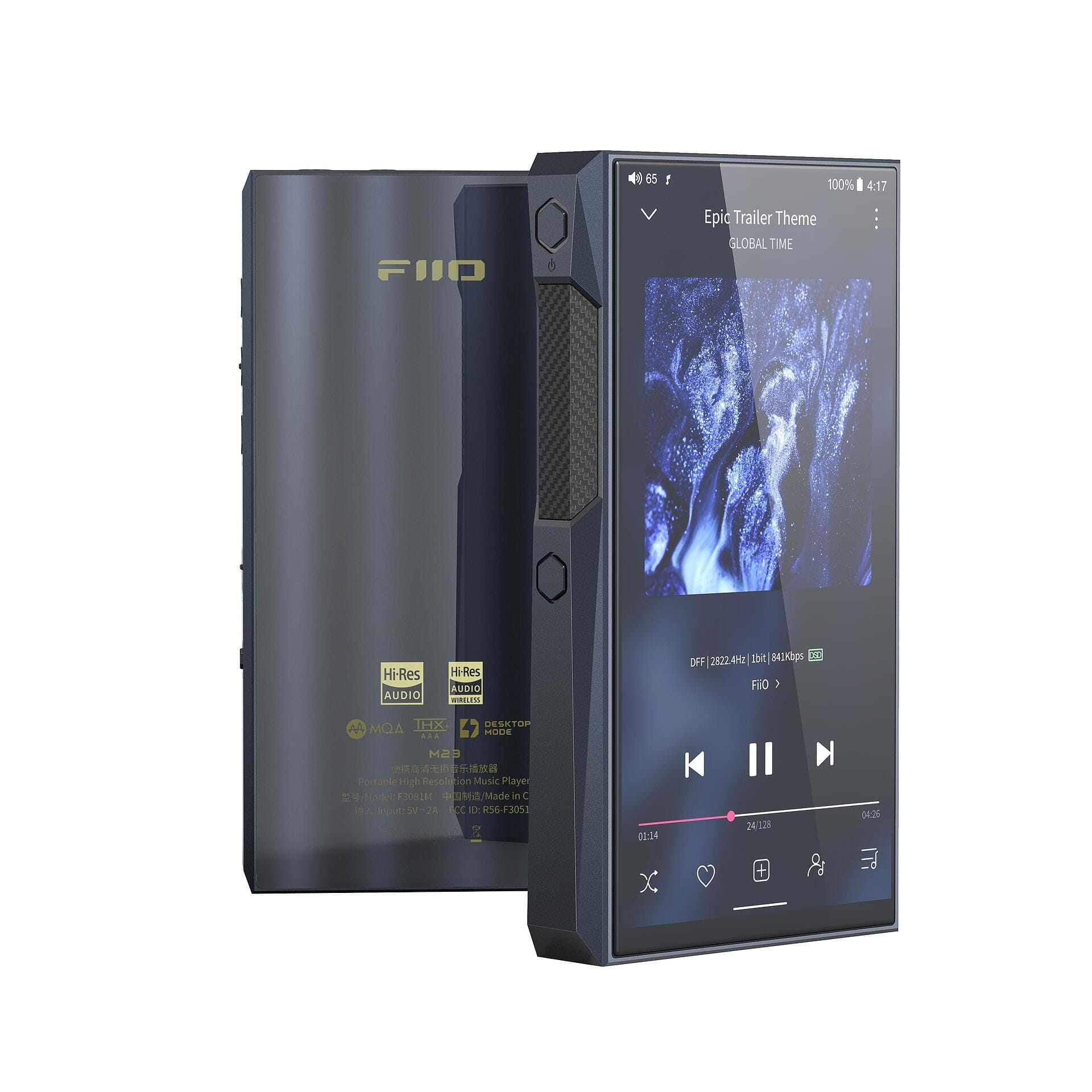 FiiO M23 AK4191EQ+AK4499EX High-Resolution Portable Music Player HiFiGo M23-Blue