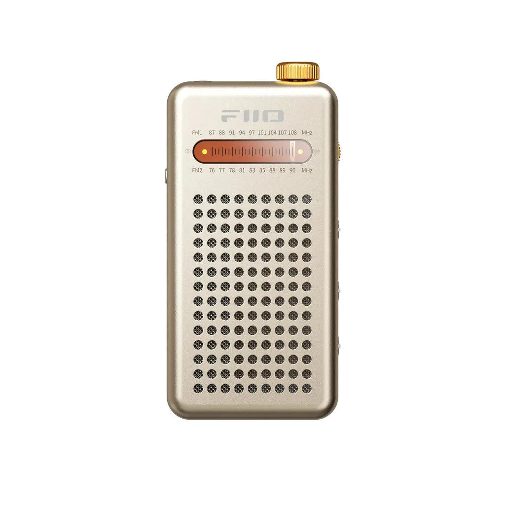 FiiO RR13 Portable Retro FM Radio with Bluetooth Connectivity FiiO RR13 Vintage Gold