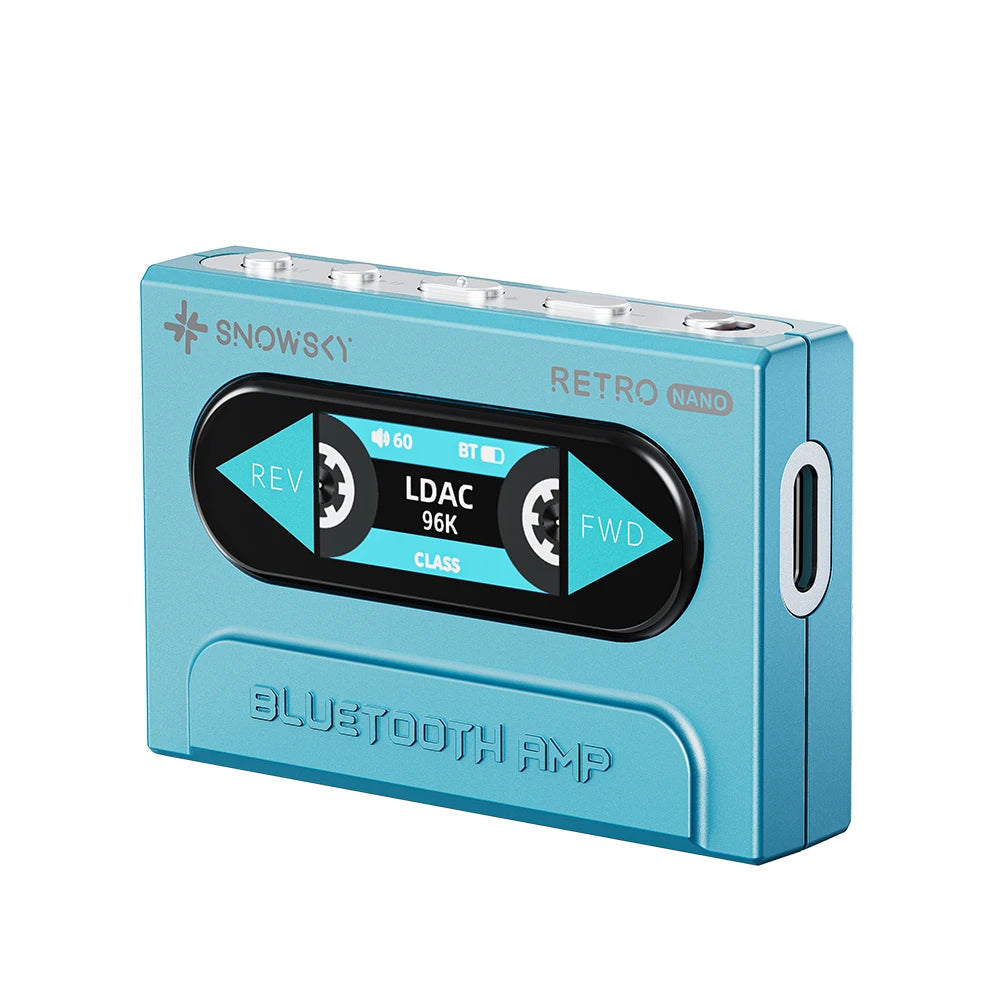 FiiO SNOWSKY Retro Nano Bluetooth 5.1 DAC & Headphone Amplifier HiFiGo Retro Nano-Blue