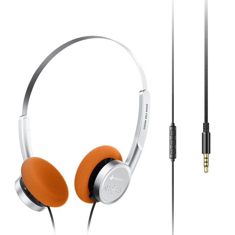 FiiO SNOWSKY Wind 40mm Dynamic Driver Retro Wired Headphone HiFiGo Wind-Silver