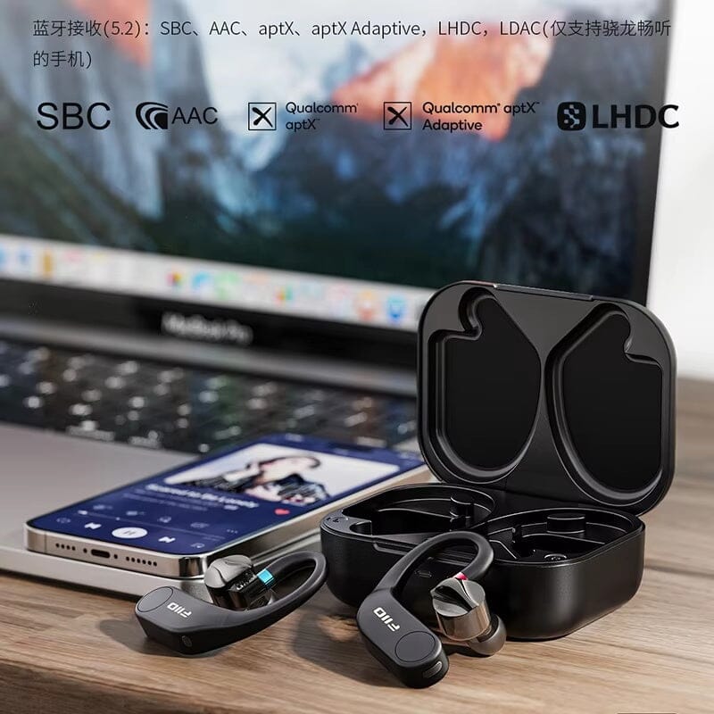 FiiO UTWS5 2025 True Wireless Bluetooth Earbuds Hook Amplifier HiFiGo
