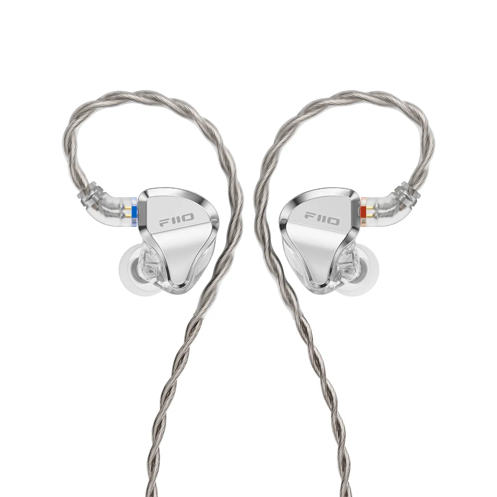 FiiO/JadeAudio JH5 1DD+4BA Hybrid HiFi In-Ear Earphones HiFiGo Silver