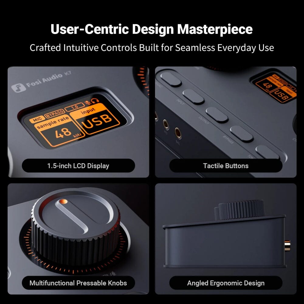 Fosi Audio K7 HiFi DAC & Headphone Amplifier HiFiGo