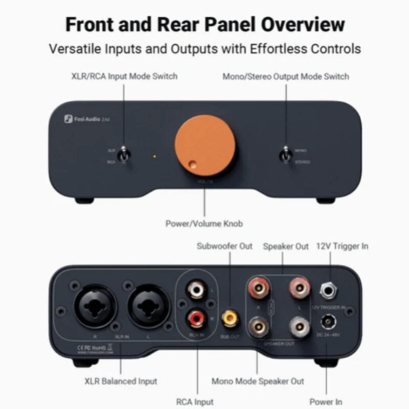 Fosi Audio ZA3 Balanced Stereo Amplifier HiFiGo