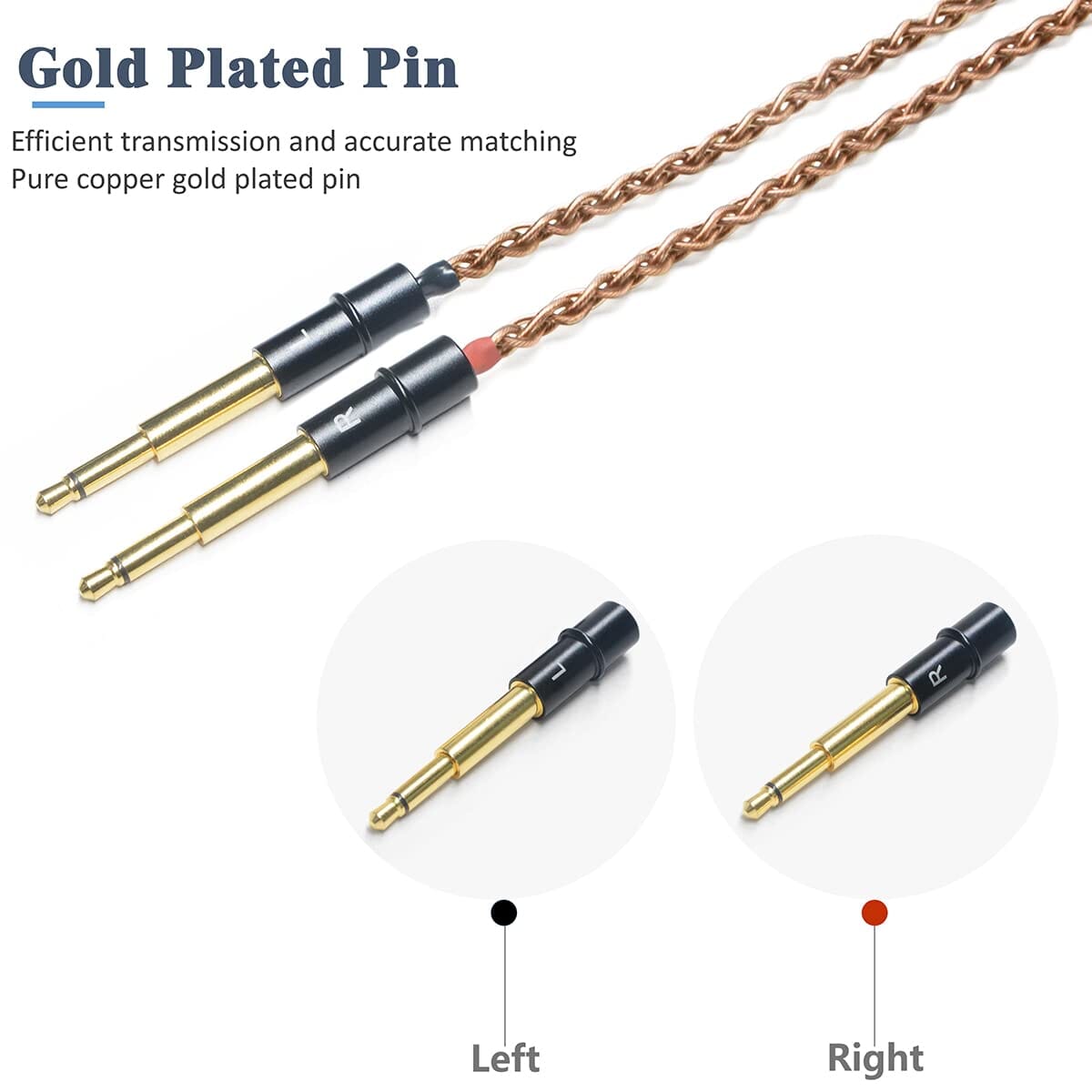 GUCraftsman 6N Single Crystal Copper Upgrade Headphones Cables For Meze 99 Classics 99 Neo 99 Noir HiFiGo