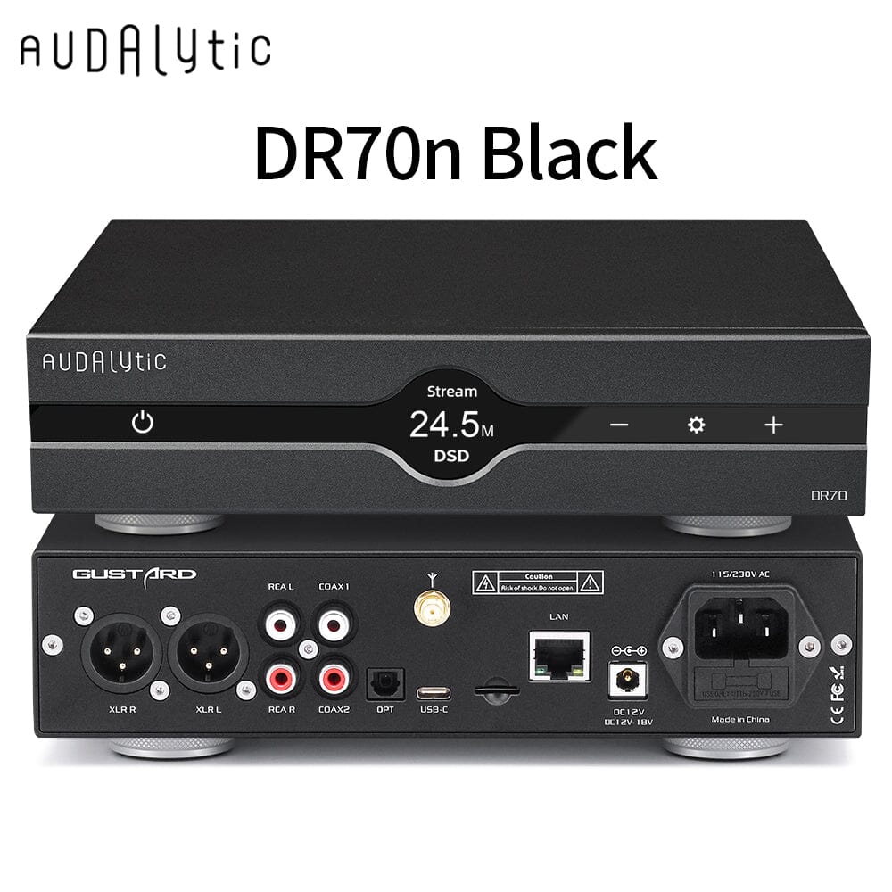 Gustard Audalytic DR70 / DR70N R2R Streaming Desktop DAC GUSTARD DR70N Black
