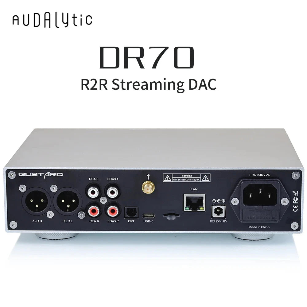 Gustard Audalytic DR70 R2R Streaming Desktop DAC GUSTARD