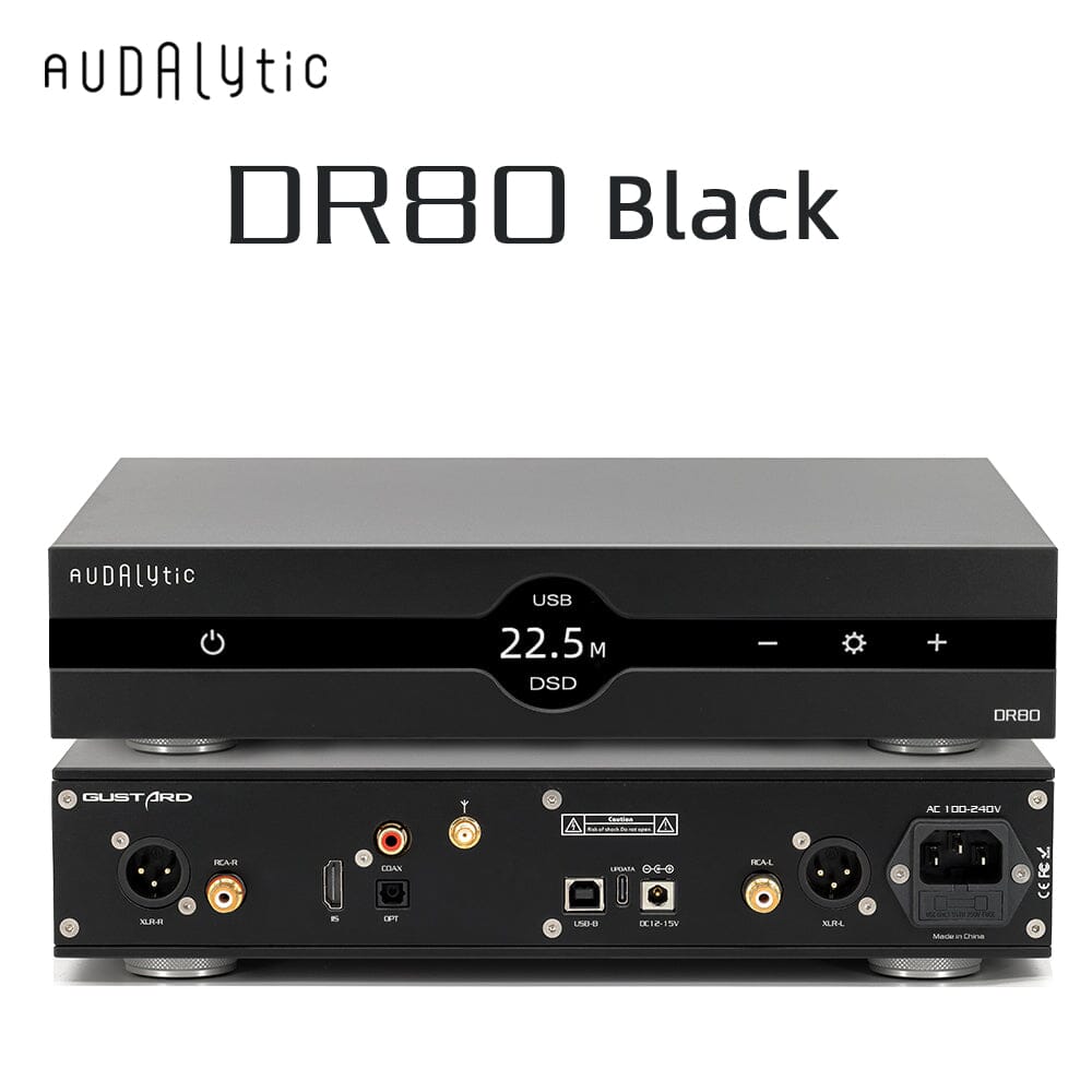 Gustard Audalytic DR80 / DR80N Discrete R2R Streamer DAC Audalytic DR80 Black