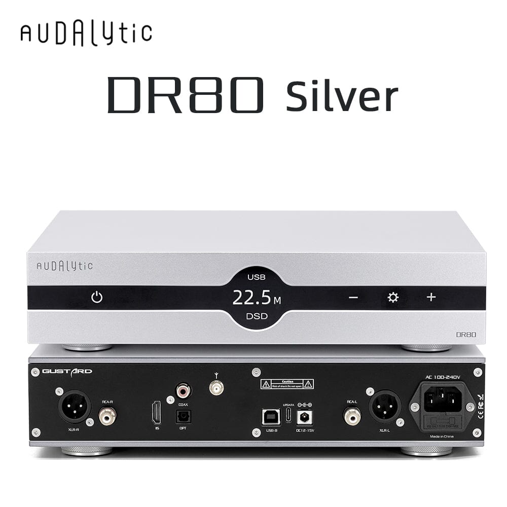 Gustard Audalytic DR80 / DR80N Discrete R2R Streamer DAC Audalytic DR80 Silver