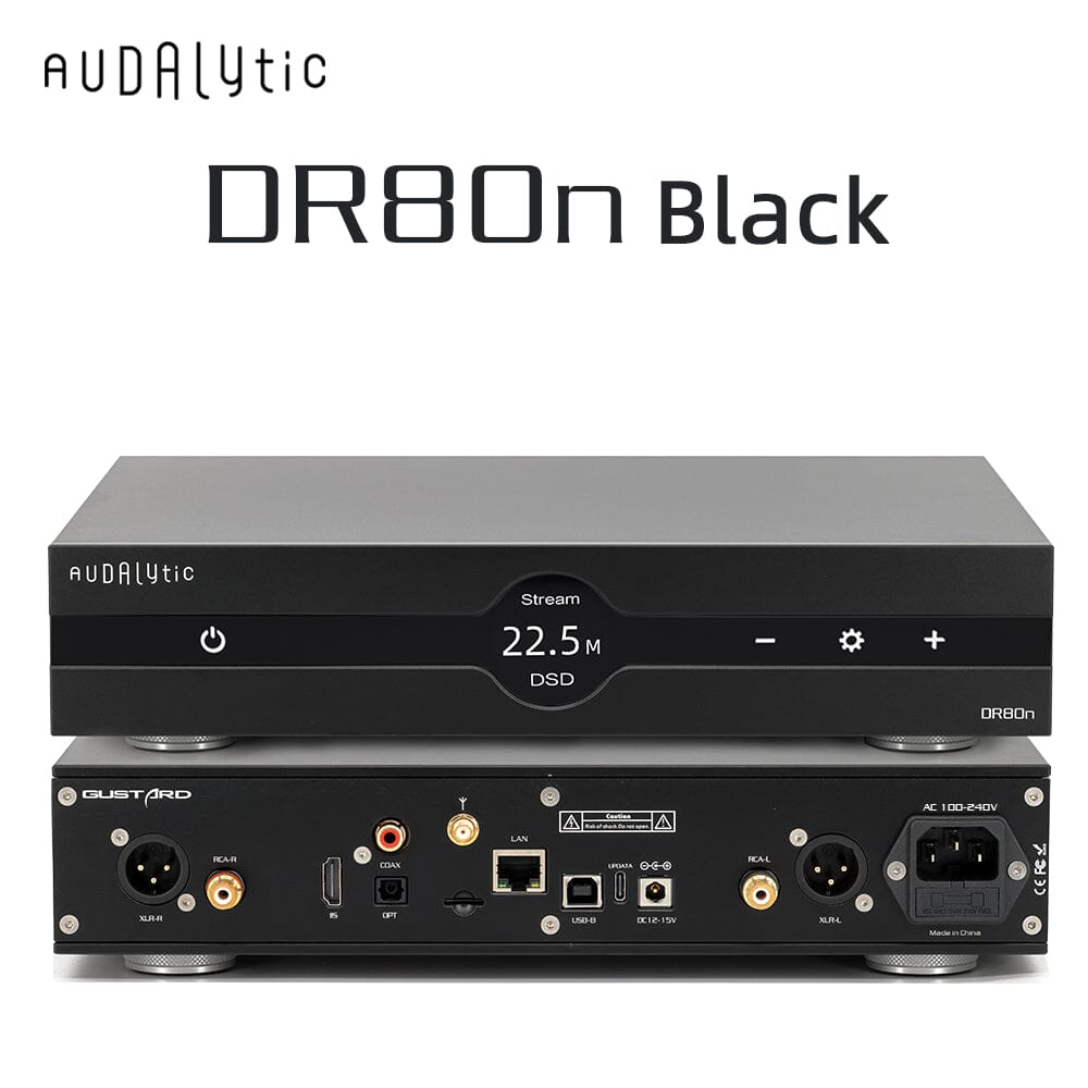 Gustard Audalytic DR80 / DR80N Discrete R2R Streamer DAC Audalytic DR80N Black
