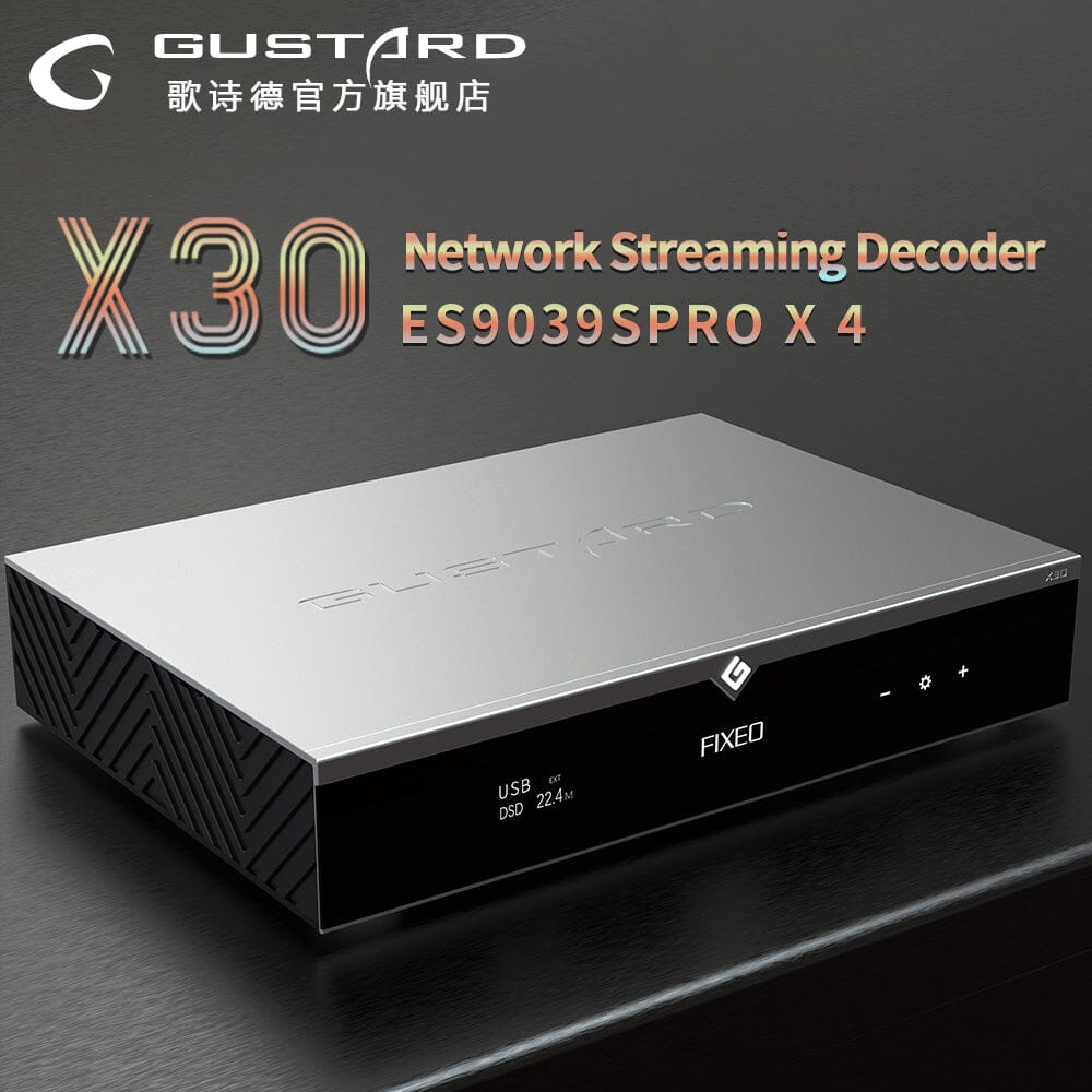 Gustard X30 Quad ES9039SPRO*4 Network Streaming Decoder Desktop DAC HiFiGo
