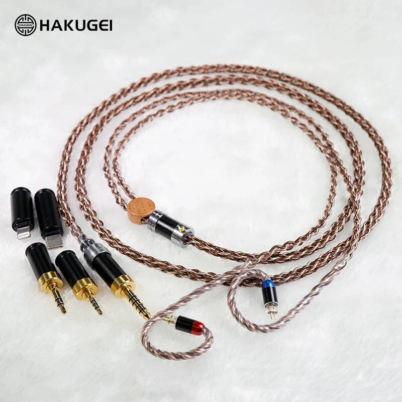 HAKUGEI Ancient Vine Graphene. Lizt 7N Single Crystal Copper Earphone Cable HiFiGo