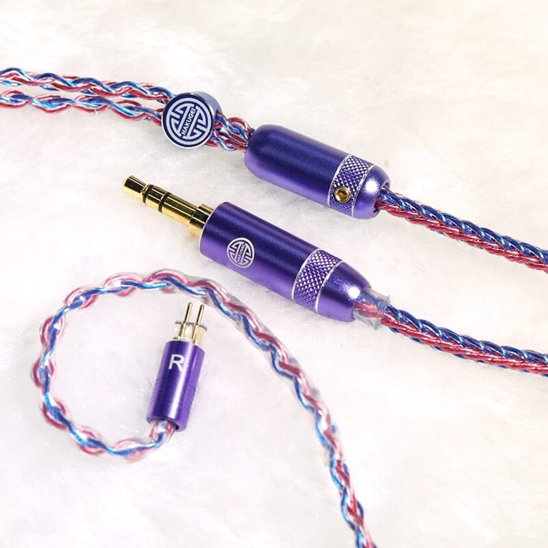 HAKUGEI Heaven Elf Silver Copper Alloy Upgrade HiFi Earphone Cable Earphone Cable HiFiGo 3.5mm to 2pin