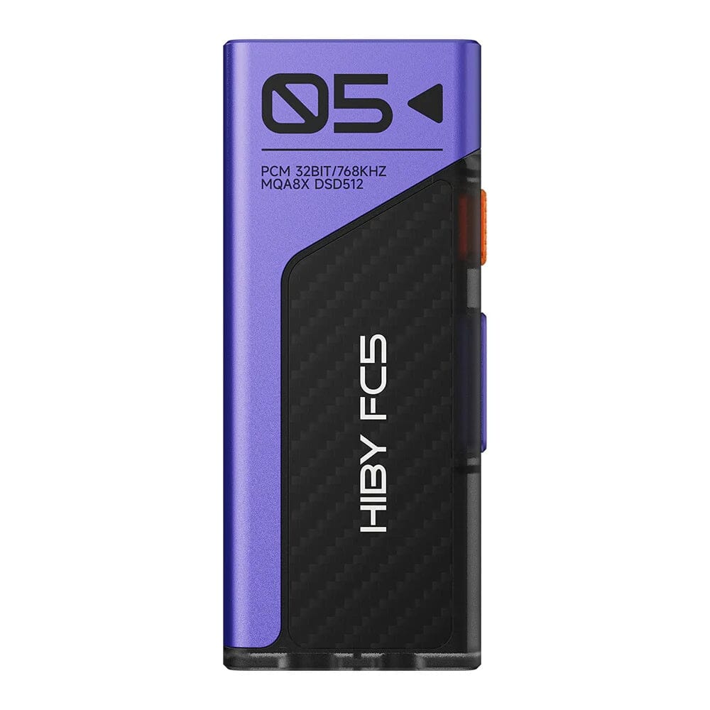 HiBy FC5 2025 With Display Dual CS43198 Portable USB DAC& HiFiGo FC5 2025 With Display-Purple