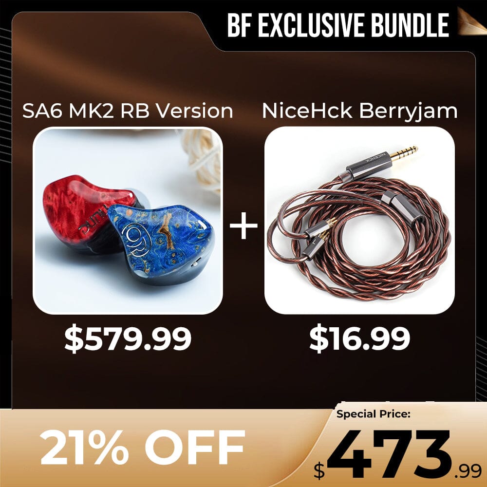 HiFiGo IEM Bundle HiFiGo DUNU SA6 MK2 RB + NiceHck Berryjam Bundle