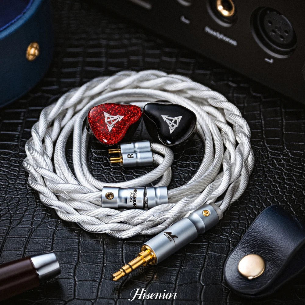 Hisenior Mega5Est Bass+ 1DD+2BA+2EST Tribrid Drivers IEM HiFiGo