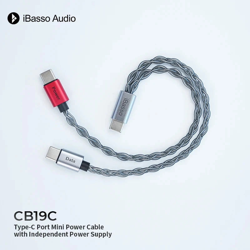 iBasso CB19C USB-C Cable Dongle Separate Power Cable Type-C TO C Support DAC Decoder HiFiGo
