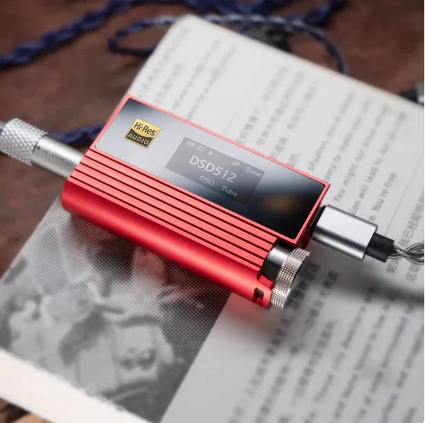 IBasso Nunchaku Dual CS43198 USB DAC & Tube AMP HiFiGo Nunchaku Red