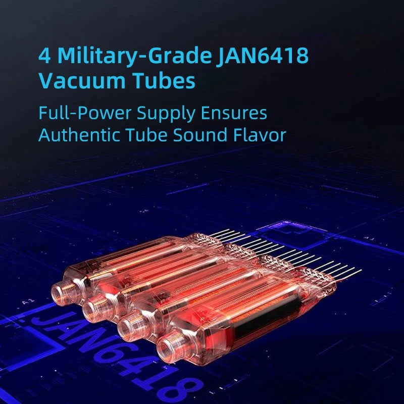 iBasso PB6 MACAW Four JAN6418 Tube Dual-Mode Portable Headphone Amplifier HiFiGo