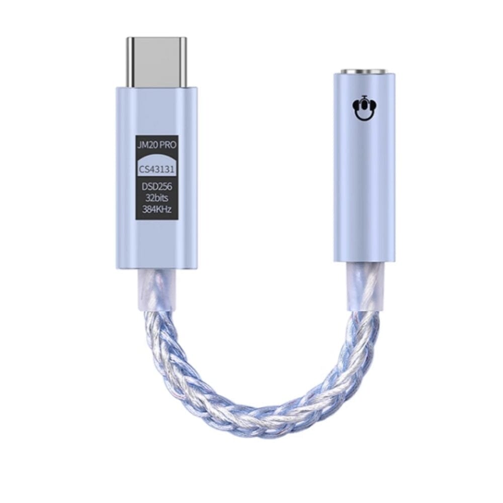 JCALLY JM20PRO CS43131 Audio DAC 3.5mm to Type-C Earphone Adapter HiFiGo