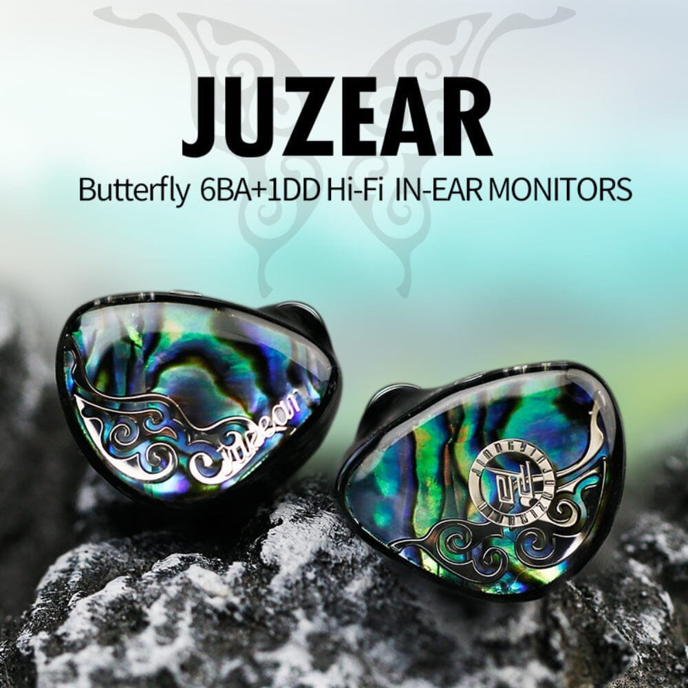 JUZEAR Butterfly 61T 6BA+1DD Hi-Fi In-Ear Monitors HiFiGo