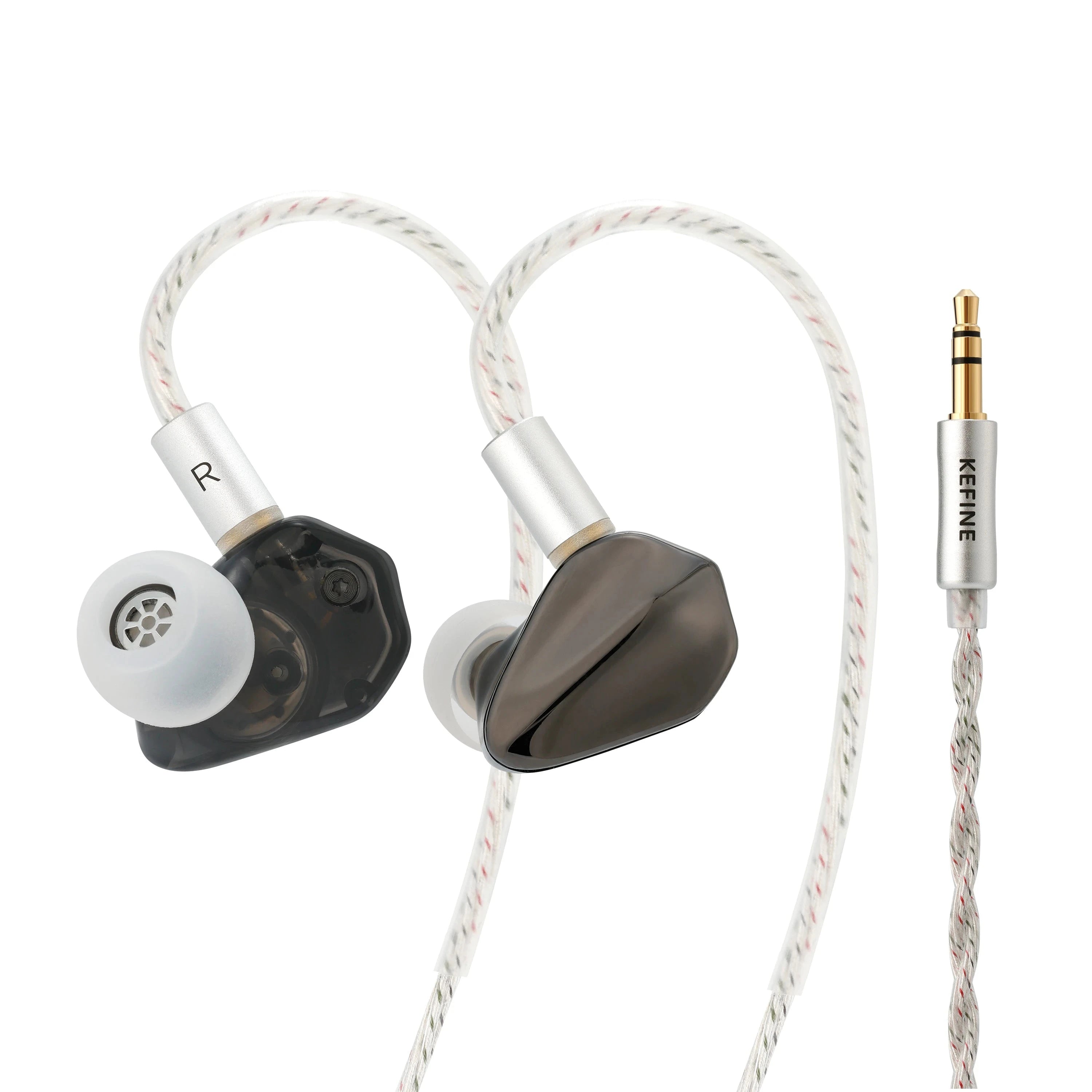 KEFINE Loric 10mm Dynamic Driver In-Ear Monitors KEFINE Loric Black 3.5mm no Mic