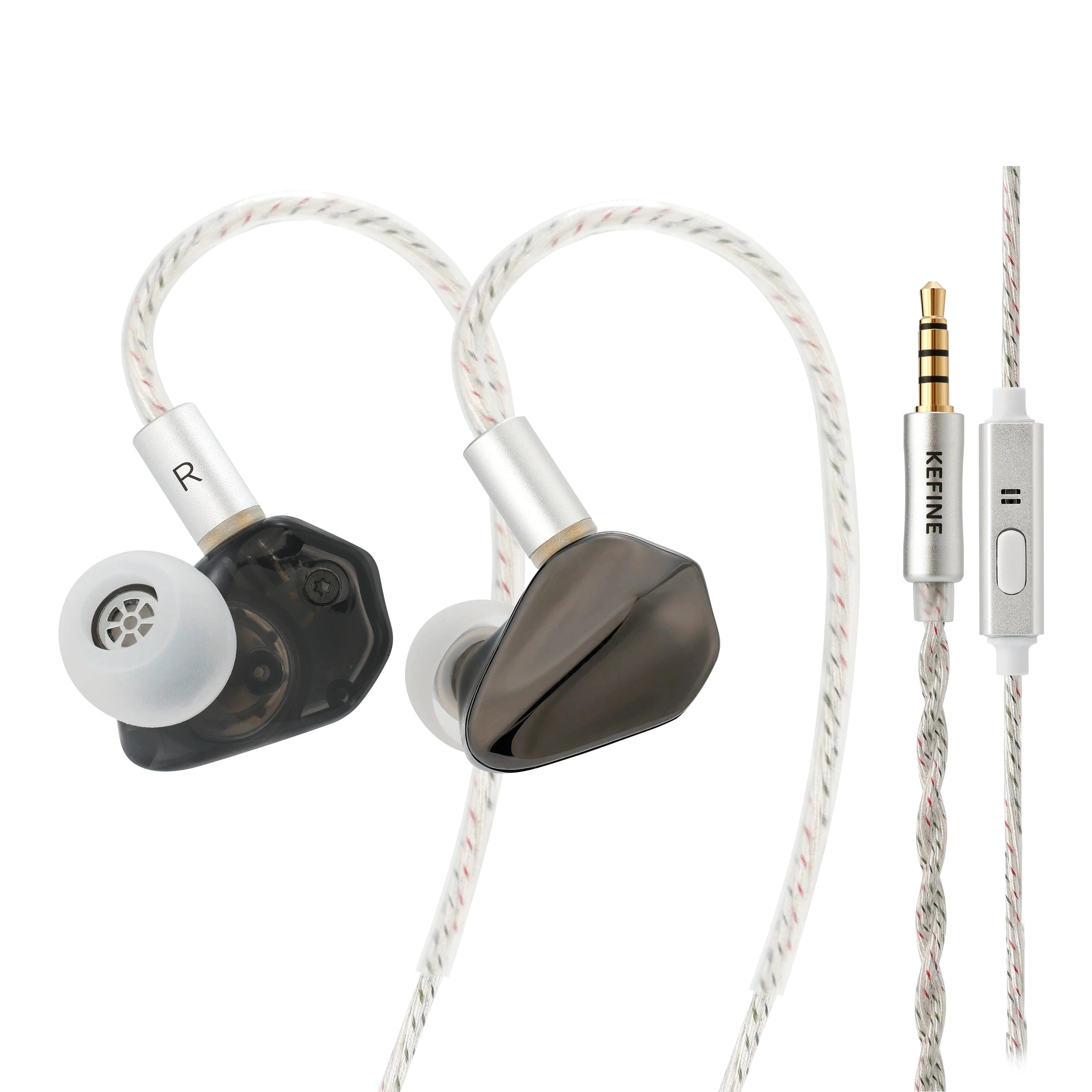 KEFINE Loric 10mm Dynamic Driver In-Ear Monitors KEFINE Loric Black 3.5mm with Mic