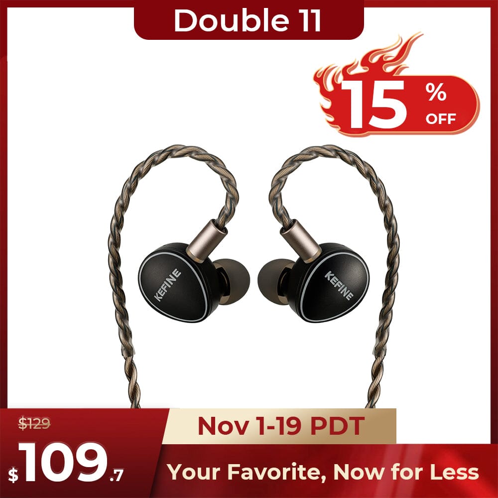 KEFINE Quatio 2DD +2BA Hybrid Drivers IEMs