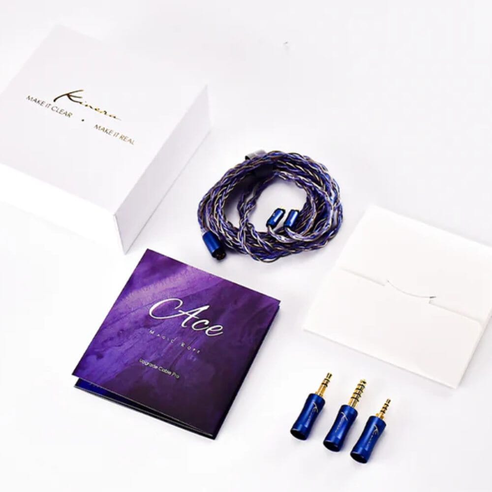 Kinera Ace 2.0 Modular Upgrade Earphone Cable (2.5mm + 3.5mm + 4.4mm) HiFiGo