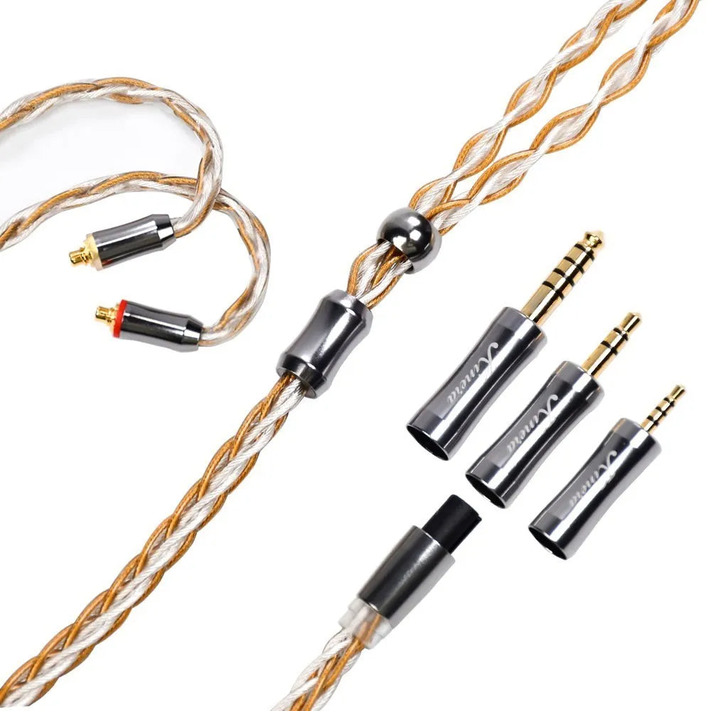 Kinera Gleipnir Pro 6N OCC Gold Plated + Silver Plated Earphone Cable HiFiGo