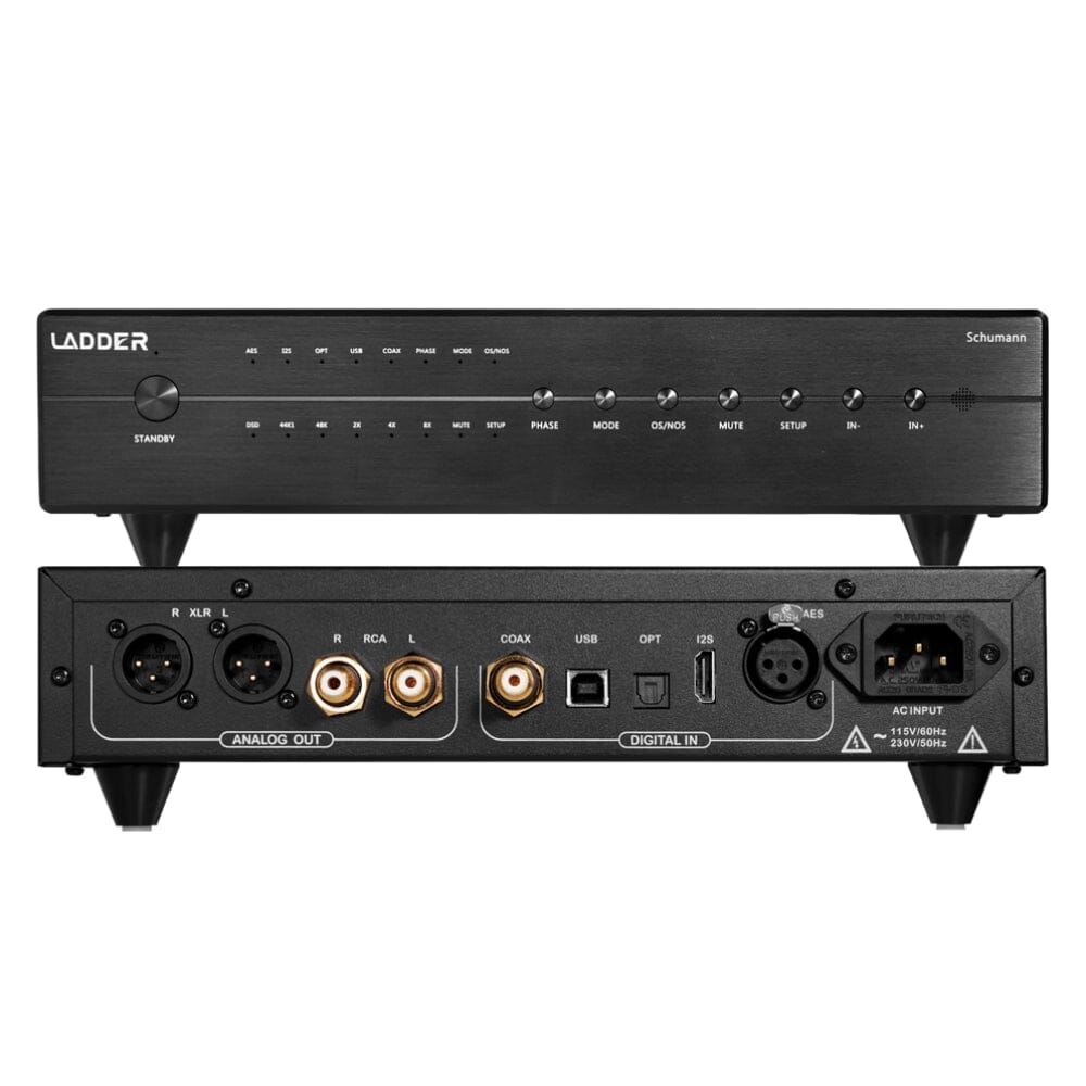 LADDER Schumann High-Resolution Audio Digital to Analog Convertor (DAC) HiFiGo Schumann-Black