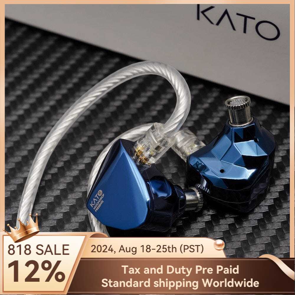 Moondrop Kato Flagship ULT Dynamic Driver In Ear Earphone Earphone HiFiGo