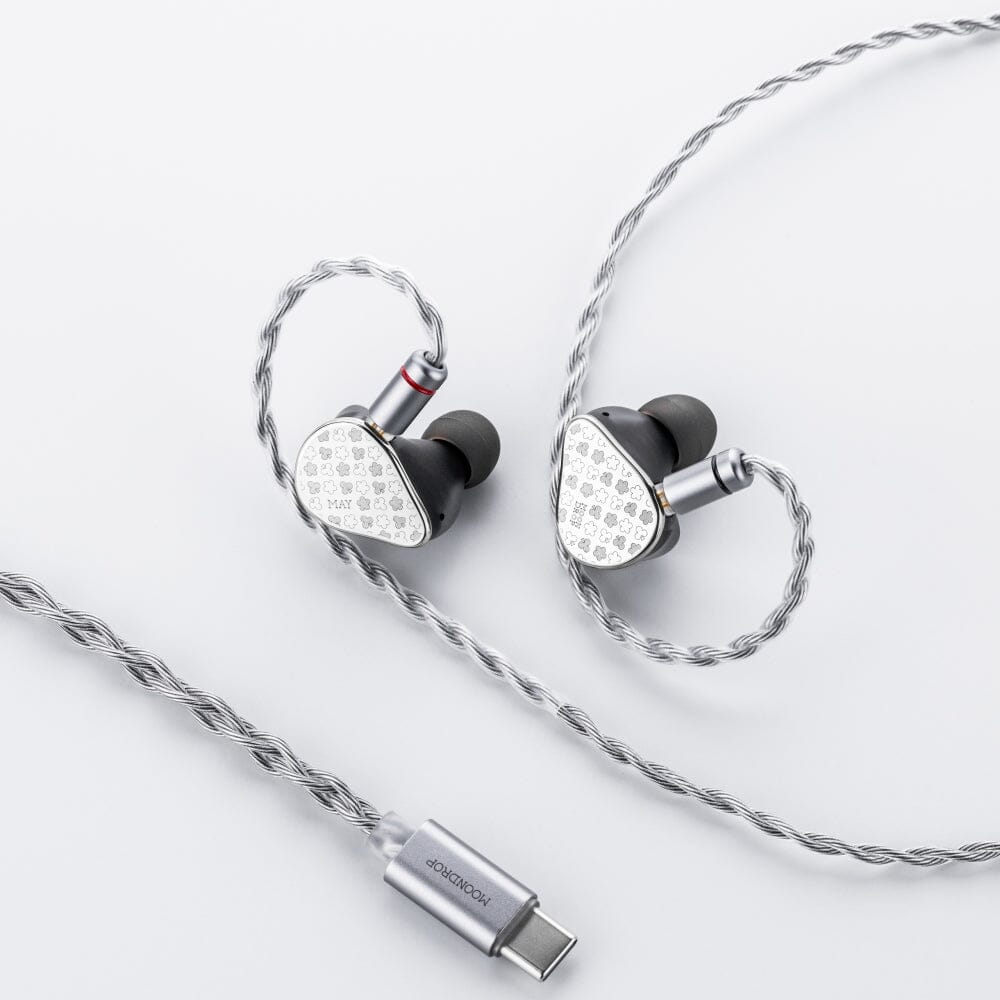 Moondrop May DSP Fully Balanced DD+Planar Hybrid Drivers HiFi IEMs HiFiGo