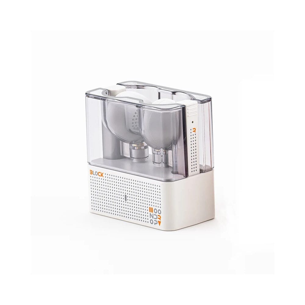 Moondrop Present BLOCK 13mm Bass-Enhanced Dynamic Driver Bluetooth 5.4 Flathead TWS Earbuds HiFiGo Block-White