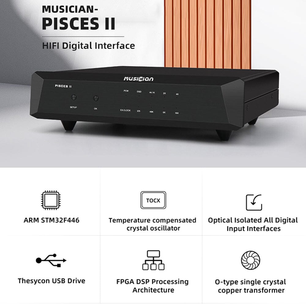 Musician Audio Pisces II High-fidelity Digital Interface HiFiGo