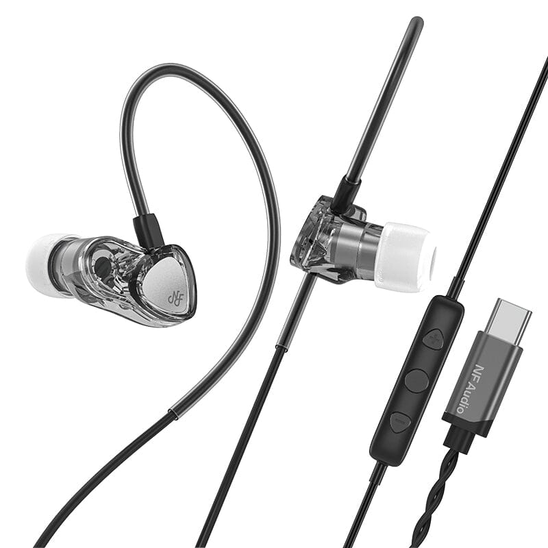 NF Audio RA05 6mm High-Magnetic Micro Dynamic Driver In-Ear Earphones HiFiGo RA05-Gray