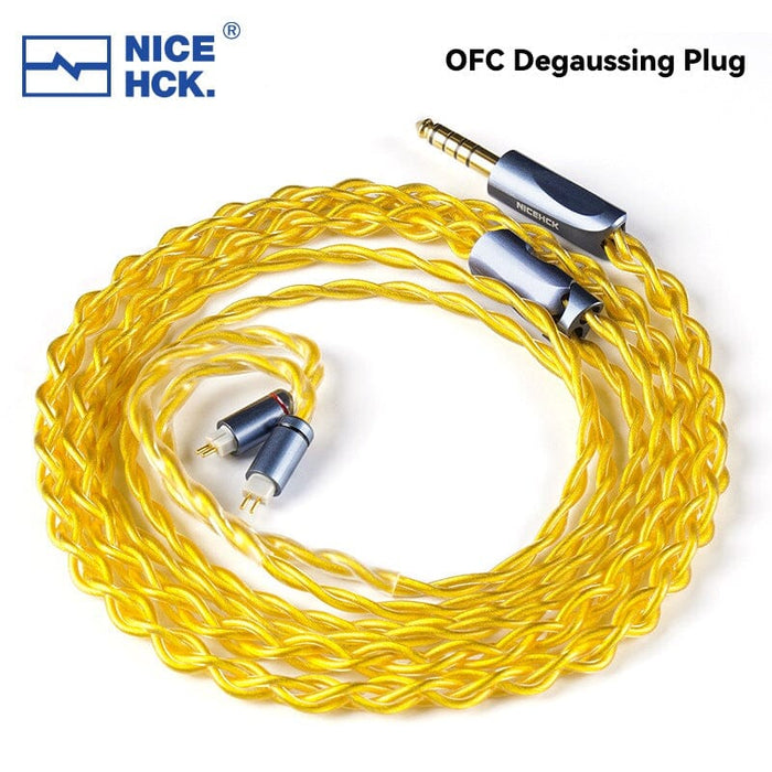 NICEHCK AuKing Flagship 7N OCC 4N Gold-Plated HiFi In-Ear Earphone Cable HiFiGo OFC 4.4mm to 2Pin 
