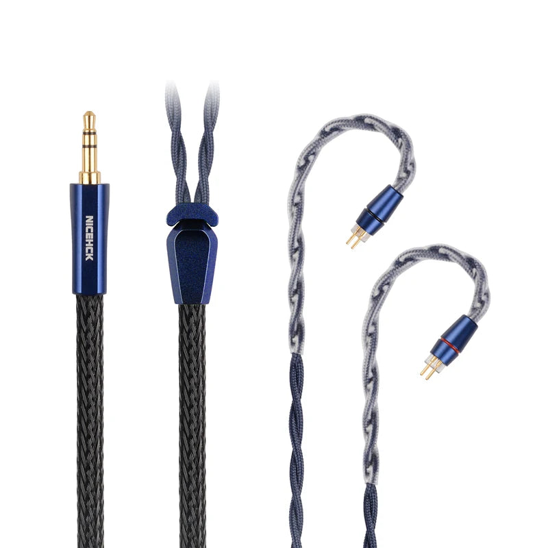 NiceHCK DualDragon 8N OCC+Microalloy Dual Plugs Earphone Cable HiFiGo 3.5mm-0.78mm 2Pin
