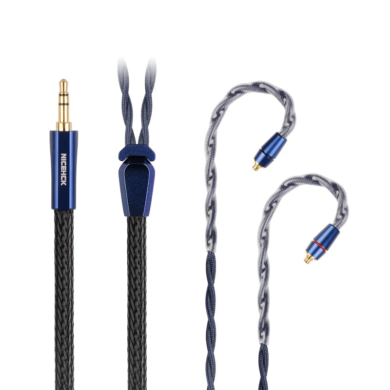NiceHCK DualDragon 8N OCC+Microalloy Dual Plugs Earphone Cable HiFiGo 3.5mm-MMCX