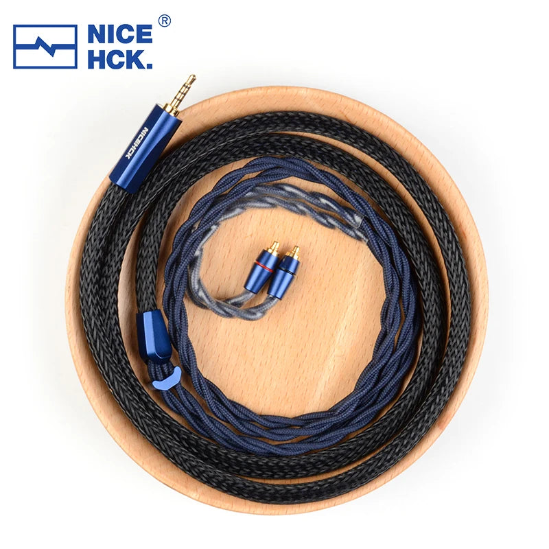 NiceHCK DualDragon 8N OCC+Microalloy Dual Plugs Earphone Cable