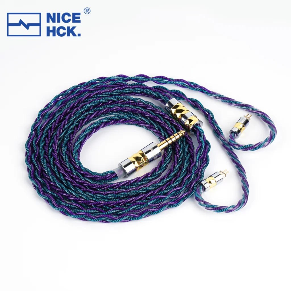NiceHCK DualGod Silver Plated Furukawa Copper+Graphene HiFi IEM Upgrade Cable HiFiGo