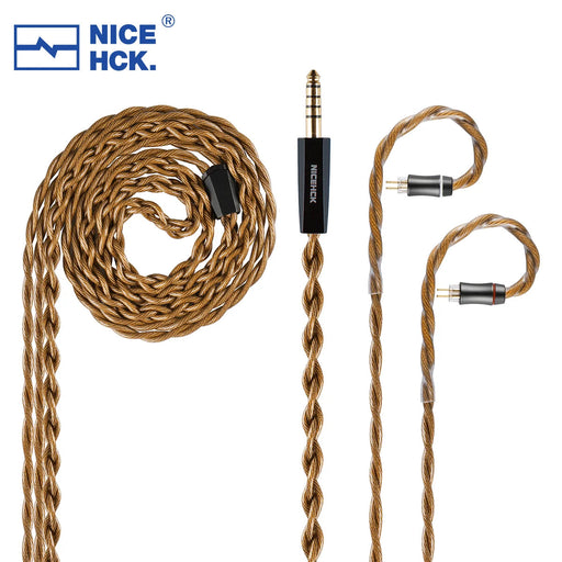 NiceHCK OurLaura Triple Composite British High Conductivity 16.6AWG Earphone Cable HiFiGo 2.5mm-MMCX 