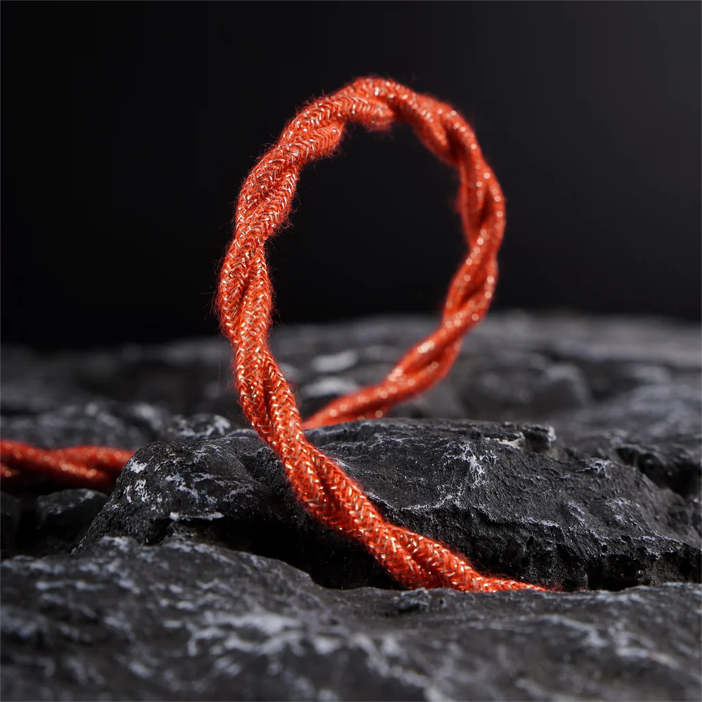 NiceHCK RedGod Gold Silver Alloy+Silver Plated Copper Platinum Alloy Flagship Cable HiFiGo