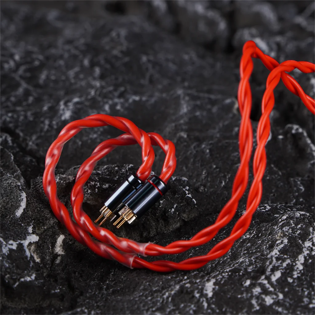 NiceHCK RedLava High Purity Advanced Annealing Copper Earphone Cable HiFiGo