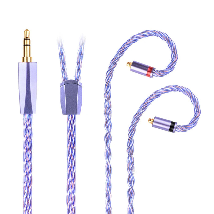 NiceHCK Spacecloud Ultra Flagship 6N Silver Plated OCC+7N OCC Mixed Cable HiFiGo 3.5mm to MMCX 