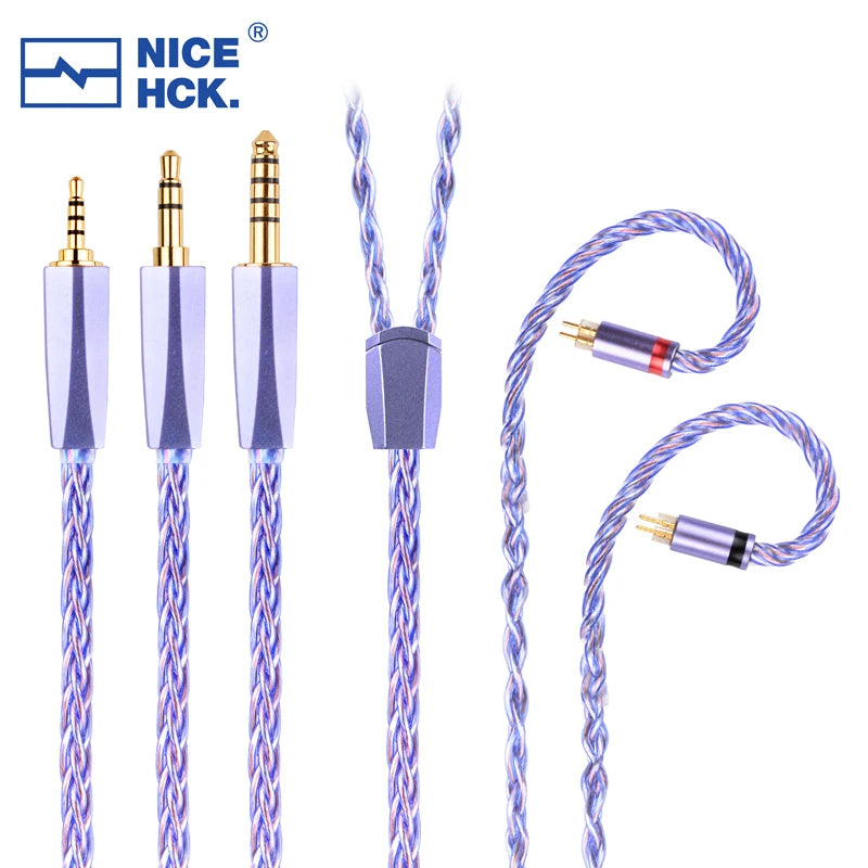 NiceHCK Spacecloud Ultra Flagship 6N Silver Plated OCC+7N OCC Mixed Cable HiFiGo