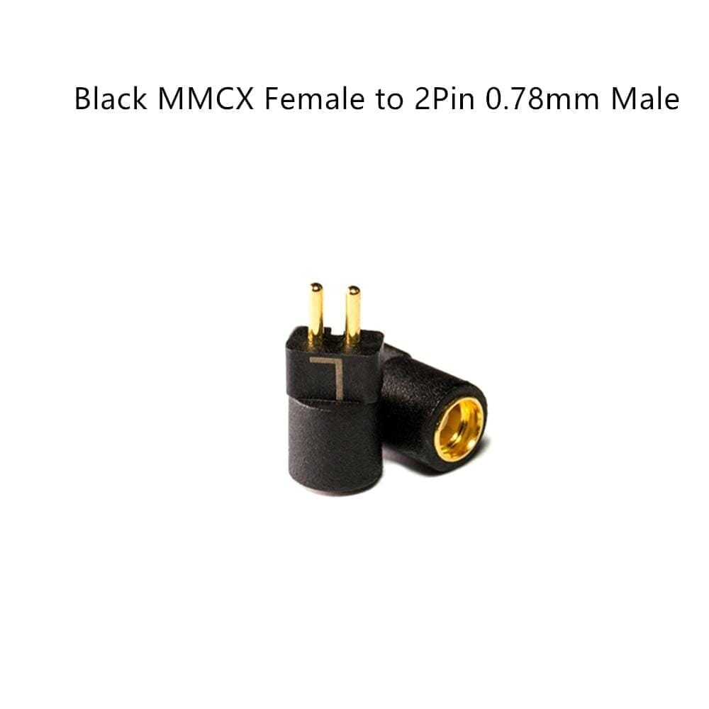 OE Audio CIEM 2Pin 0.78mm to MMCX /MMCX to 2Pin 0.78mm Earphone Adapter HiFiGo Black MMCX to 2Pin