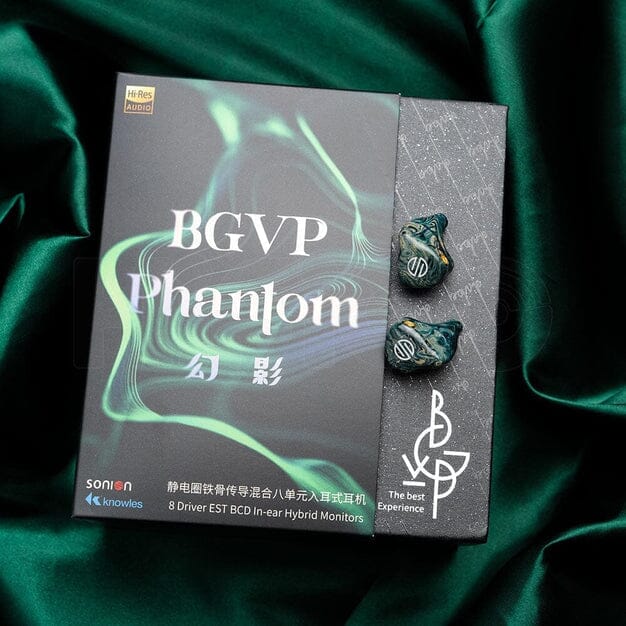 Open Box BGVP Phantom 2BA + 2DD + 2EST + 2BCD Flagship IEMs (Ships Only to Japan) HiFiGo