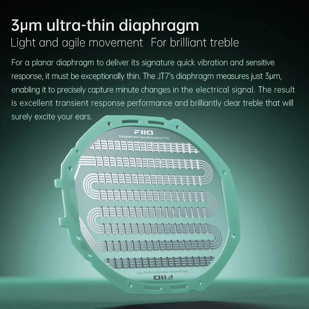 Pre-Order FiiO JT7 Planar Magnetic Driver Open-Back Headphones FiiO